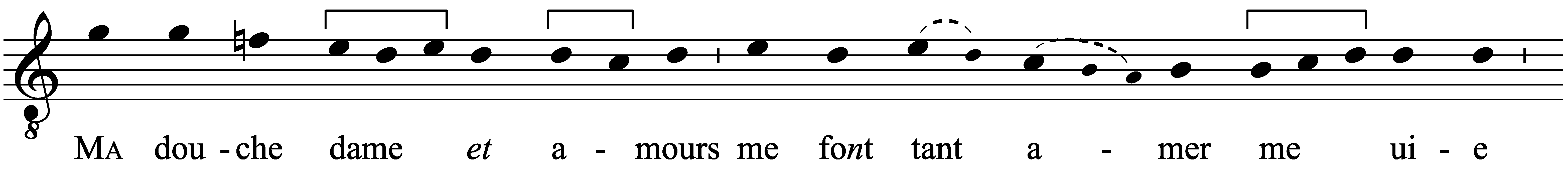 Work musical notation